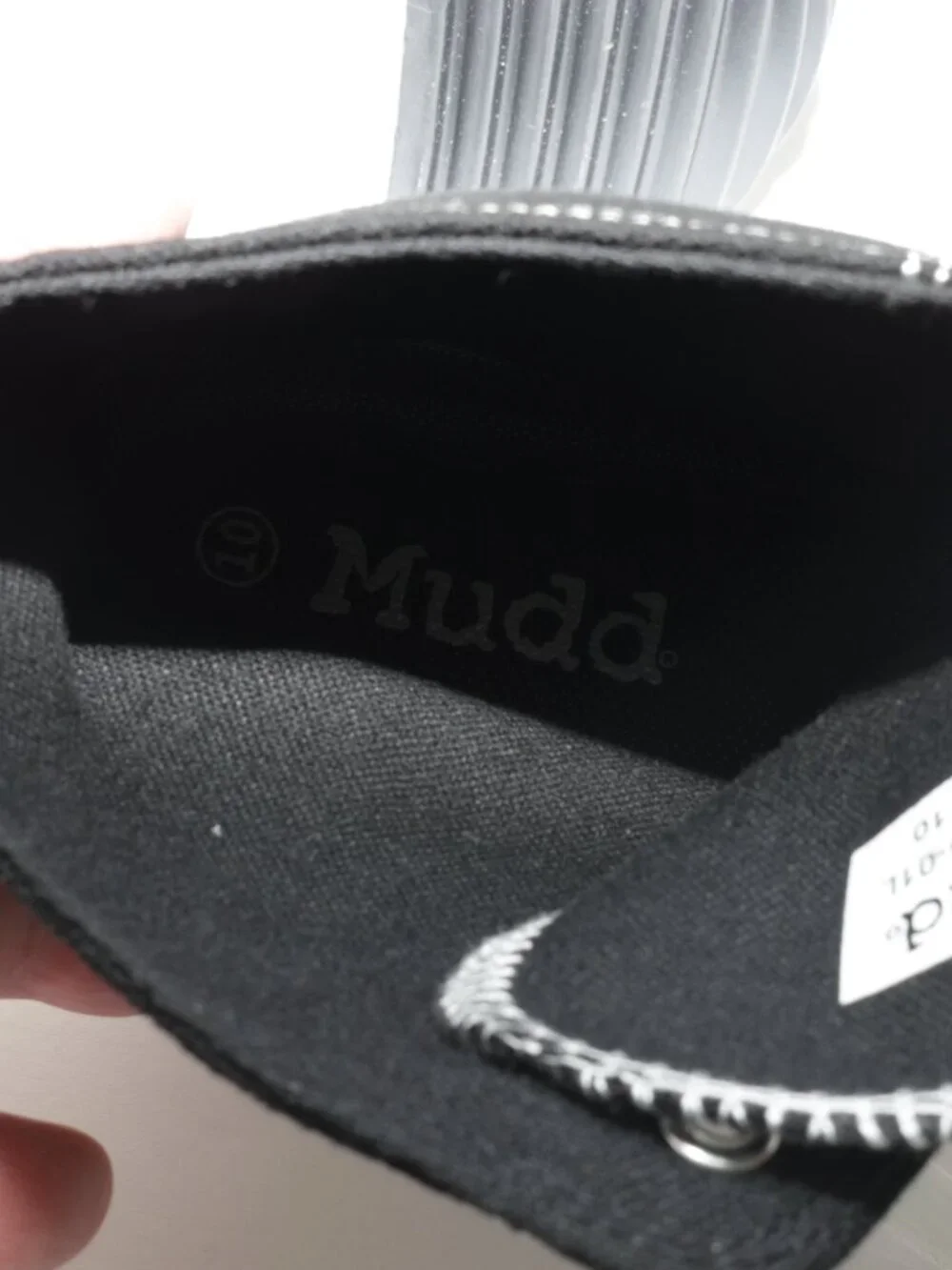 Mudd Gym Platform Lace up wedge sneakers BLACK Women's junior 10